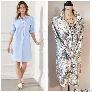 Tahari Women's Multi Dress in linen size large